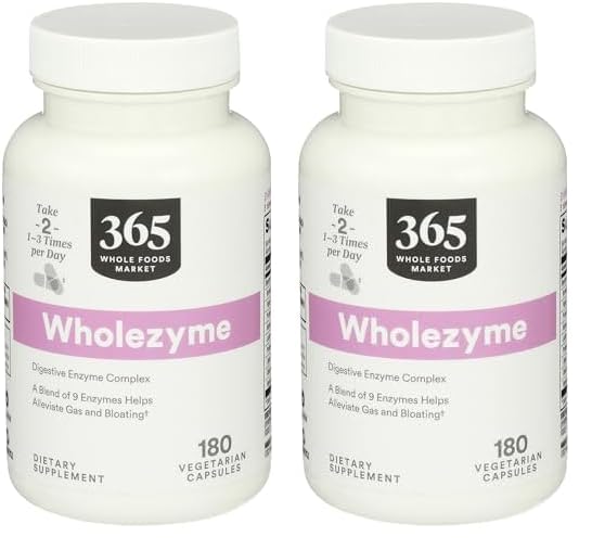 Whole Foods Market, Wholezyme, 180 Count (Pack of 2) 180 Count (Pack of 2)