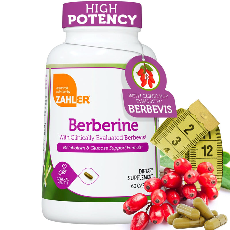 Berberine with Clinically Evaluated Berbevis, Metabolism and Glucos Support Formula, 60 Capsules. - BeesActive Australia
