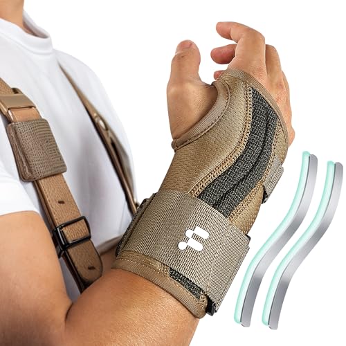 Carpal Tunnel Wrist Brace for Work with Splint, Right Hand, L/XL