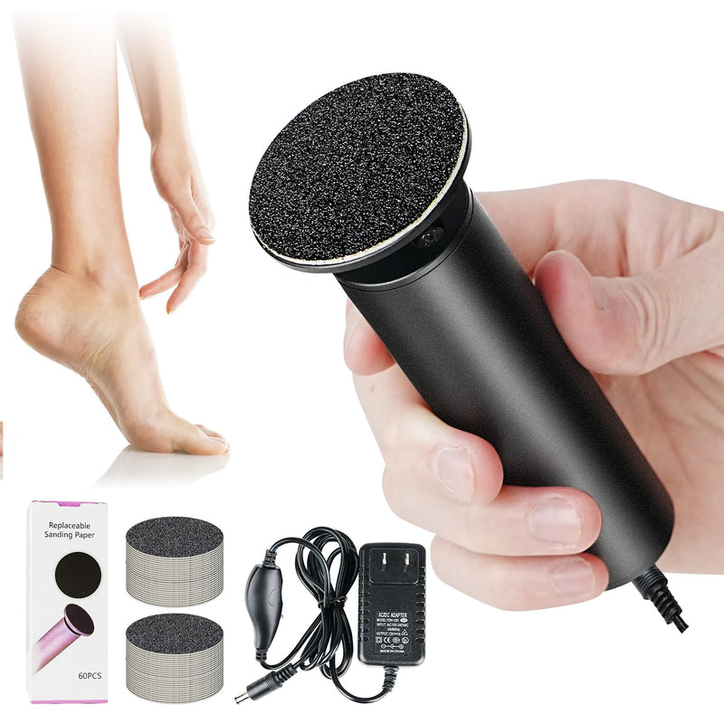 Electric Foot Callus Remover,Electric Foot File Speed Adjustment & Direction of Rotation Controller, Pedicure Tools for Feet with 60Pcs Replacement Sandpaper,for Men Women Dead Skin and Calluses - BeesActive Australia