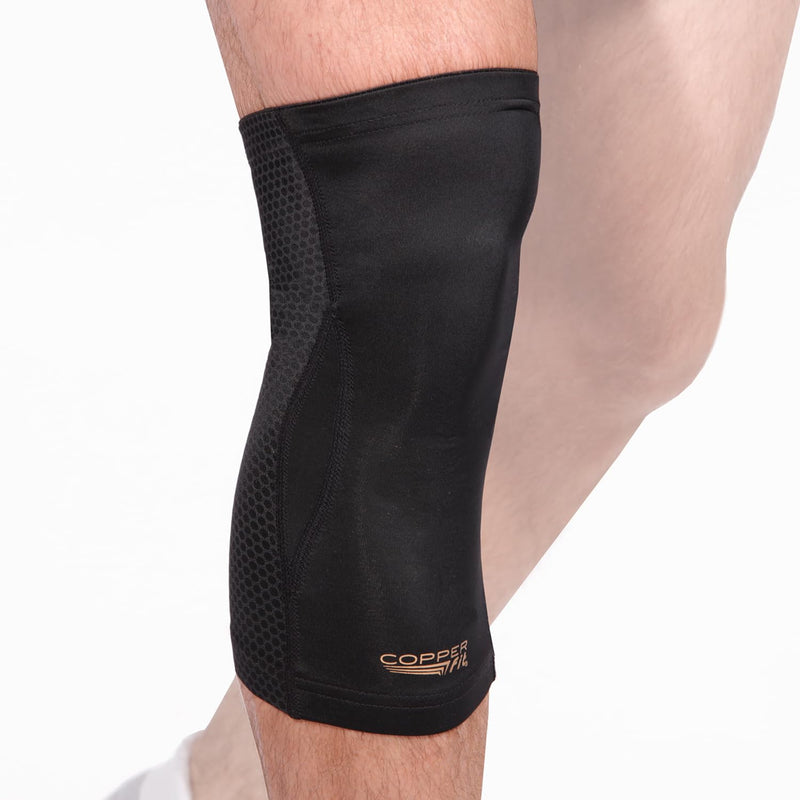 Copper Fit PRO Recovery Knee Compression Sleeve - Breathable, Second Skin Feel - Arthritis, Joint Pain, Circulation - For Men and Women (Medium) Medium - BeesActive Australia