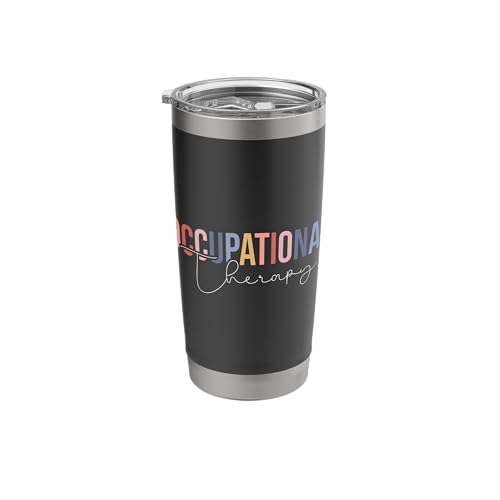 Occupational Therapy - Healthcare Occupational Therapist Stainless Steel Insulated Tumbler Black 20 Ounces