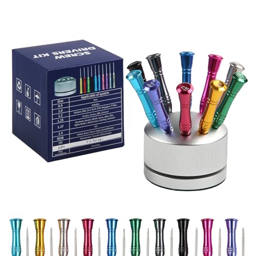 Dental Implant Screw Driver Univeral Kits with Base(Sliver 10pcs） Sliver 10Pcs