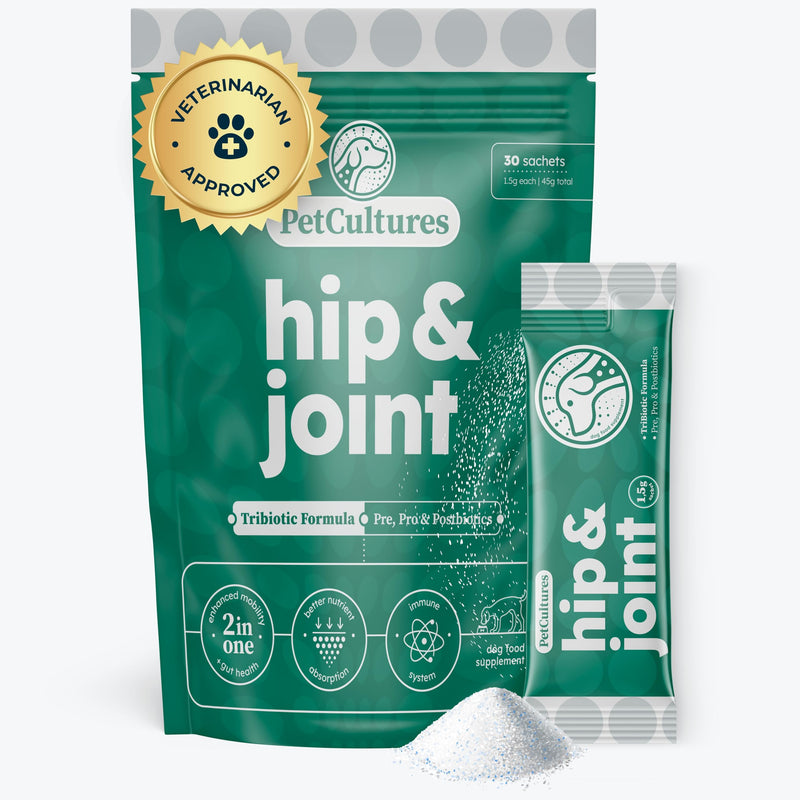 Joint Support Supplement for Dogs - Glucosamine for Dogs Hip and Joint Supplement, Dog Arthritis Supplement, Dog Pain Relief Medication, Probiotics for Dogs, 30 pcks Powder Made in USA Hip and Joint PRO - PawsPlanet Australia