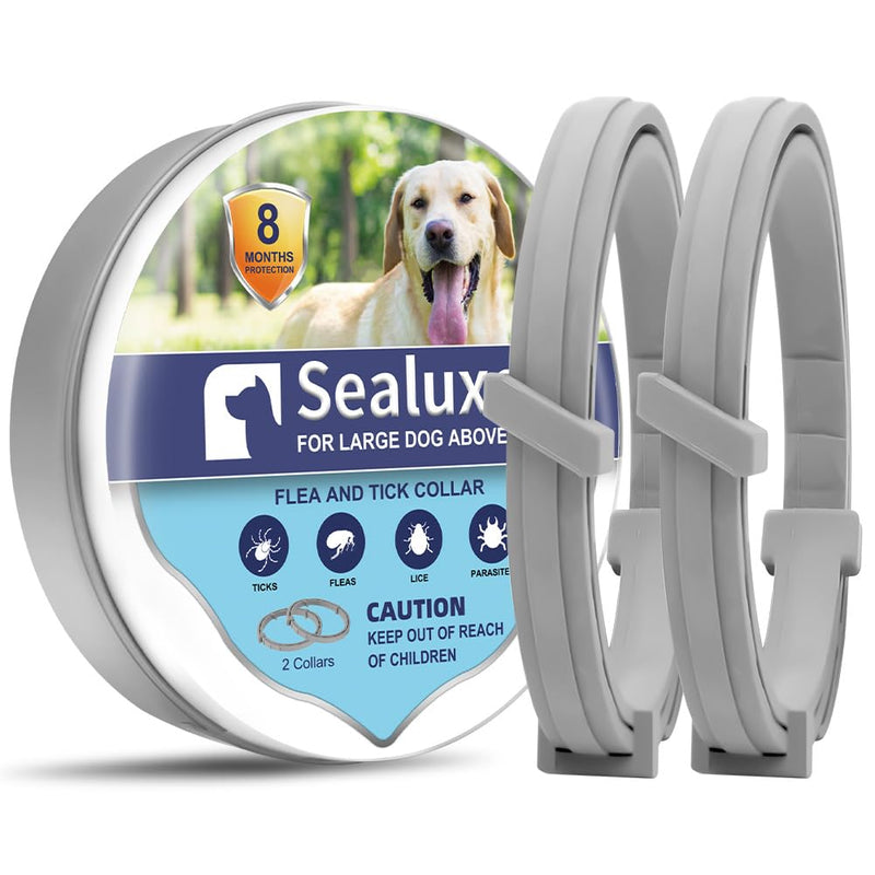 Flea Collar for Dogs, Flea and Tick Prevention for Dogs, Dog Flea Collar, Flea and Tick Collar for Dogs, Flea & Tick Control for Large Dogs, Natural Flea Collars for Dogs 2 Collars - BeesActive Australia