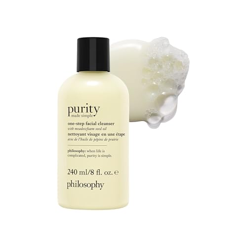 philosophy purity made simple one-step facial cleanser- with meadowfoam seed oil gently cleanses & melts away dirt, oil & stubborn makeup paraben-free face wash Facial Cleanser - 8 fl oz
