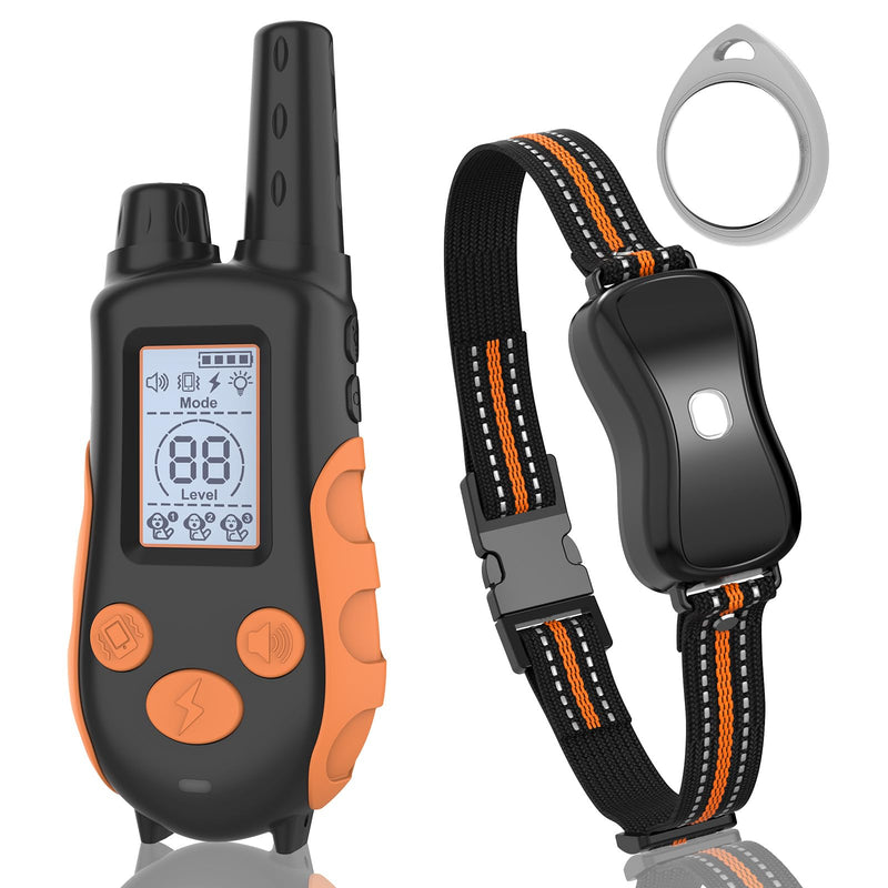 Dog Shock Collar with Remote Control 3300 FT Range, Dog Training Collar with Remote, 3 Training Modes, IPX7 Waterproof Rechargeable E-Collar Fit for Dogs 15-125 LBS - BeesActive Australia