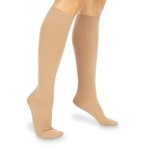 Vive 30-40 mmHg Compression Socks for Women & Men, Knee-High - Medical X-Large
