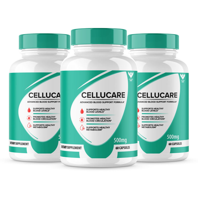 (3 Pack) Cellucare Advanced Blood Support Formula Supplement - Cellucare Blood Capsules - Maximum Strength, Cellucare All Natural Treatment, Cellu Care Pills Blood Support Reviews (180 Caps)
