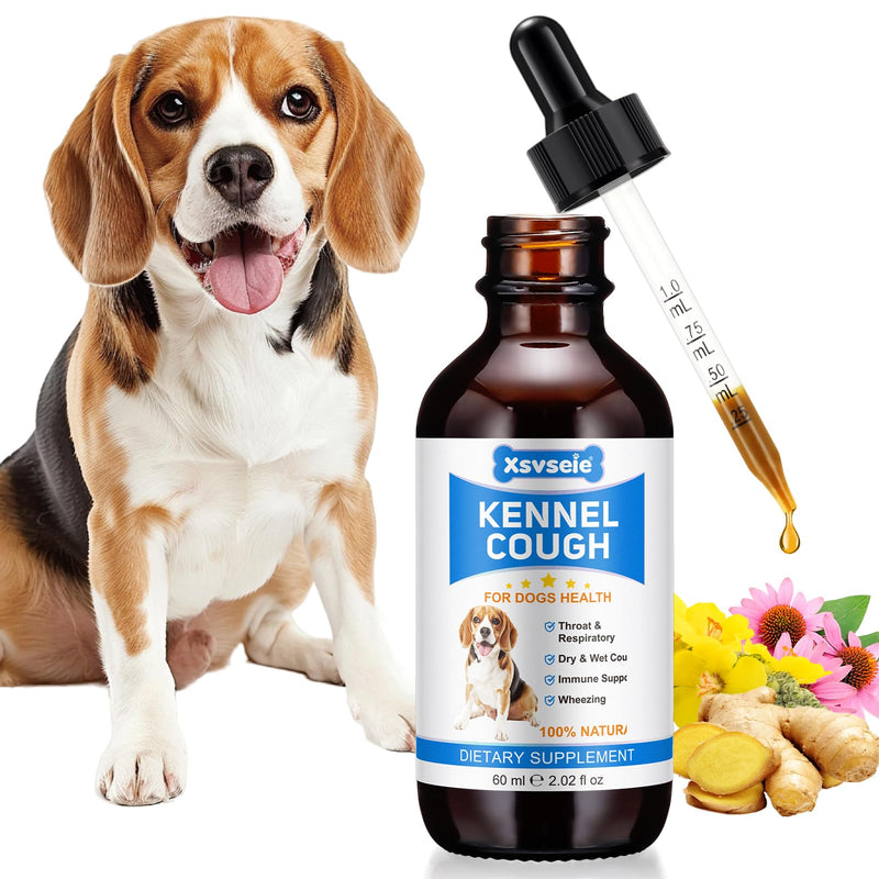 Kennel Cough Treatment, Xsvseie Kennel Cough Drops for Dogs Natural Cough Supplement for Dogs Herbal Kennel Cough Drops for Dogs All Breeds & Size - PawsPlanet Australia