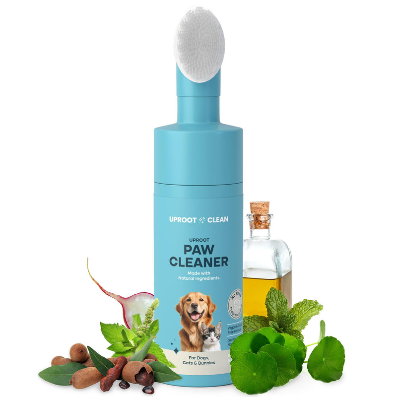 Uproot Clean Dog Paw Cleaner - No-Rinse Paw Cleaner for Dogs - Easy Dog Paw Washer with Bristle Brush - Fragrance-Free Dog Foot Washer for Home and On-the-Go - Hypoallergenic & Safe for All Dogs - BeesActive Australia