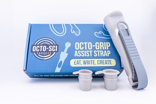 Octo-Grip Assist Hand Strap – Magnetic, Washable, with Interchangeable Inserts & Thumb Guard | Adaptive Grip Aid for Disabled and Limited Mobility Users