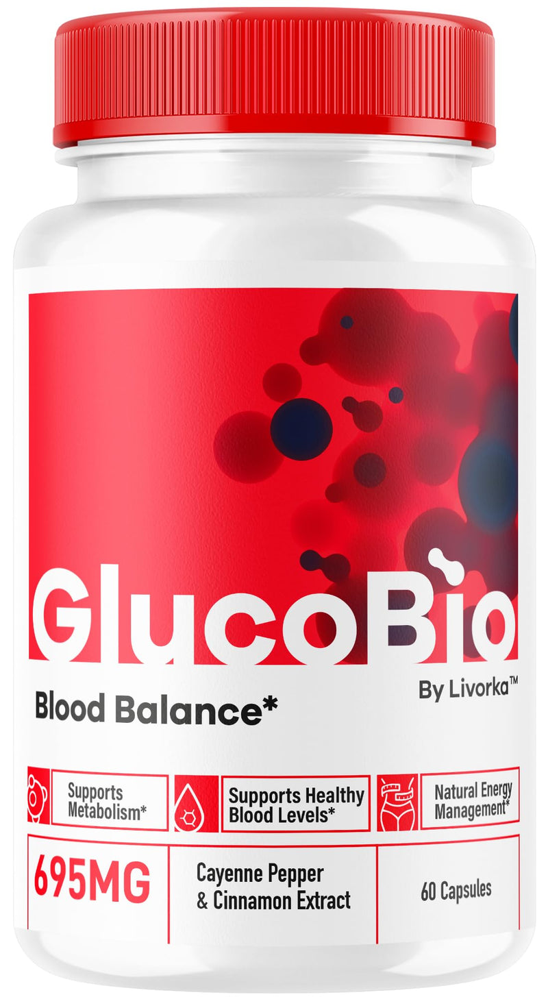 GlucoBio Capsules - Official Gluco Bio Advanced Formula Support Pills - Maximum Strength, Natural Gluco Bio Supplement Vitamin for Overall Health & Wellness Reviews, 60 Capsules for 1 Months 60 Count (Pack of 1)