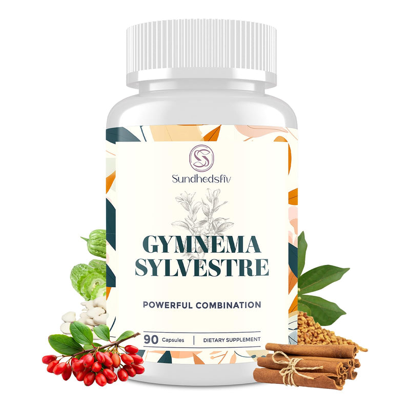 Sundhedsliv 16 in 1 Blxxd Sugr Effective Gymnema Sylvestre Supplement 2100MG | with Berberine, Cinnamon, Bitter Melon | Vitamins, Magnesium & Chromium | 90 Vegan Capsules 90 Count (Pack of 1)