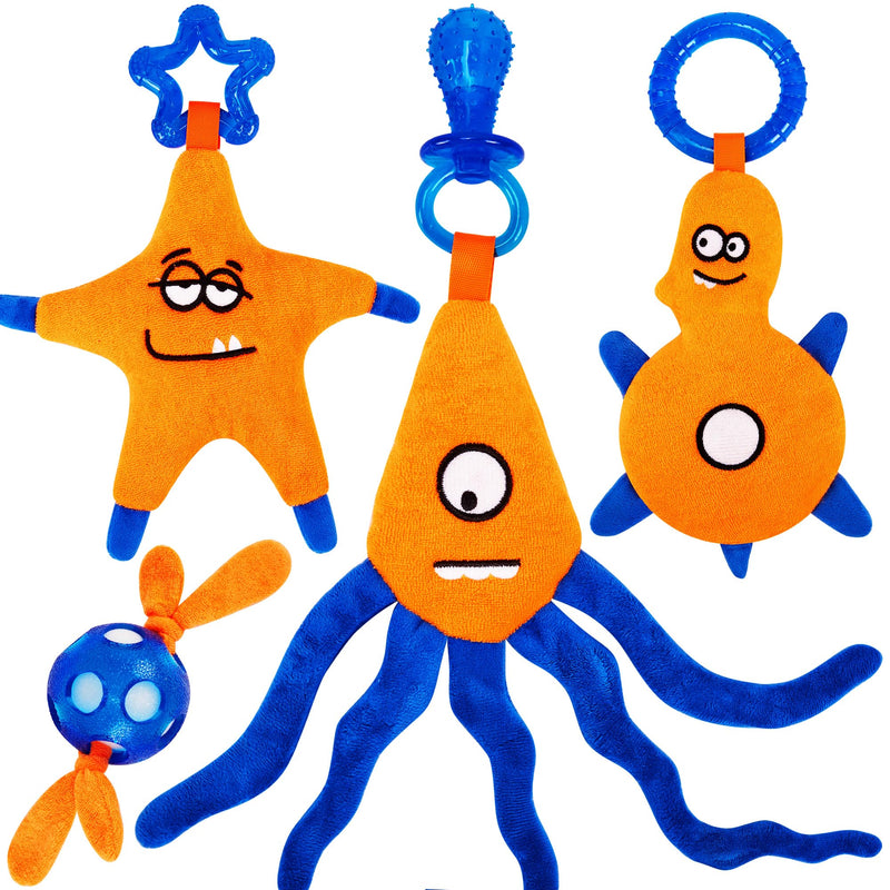 4 Pack Frozen Puppy Toys to Keep Them Busy to Relieve Teething Pain,Chew Toys for Puppies 0-6 Months Relieve Teething Itch, Puppy Teething Rings to Release Excess Energy - BeesActive Australia