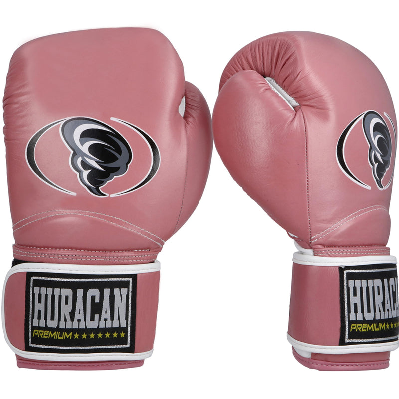 Boxing Gloves – Genuine & Synthetic Leather 10, 12, 14 y 16 Oz (Pink, 12 oz, Genuine Leather)