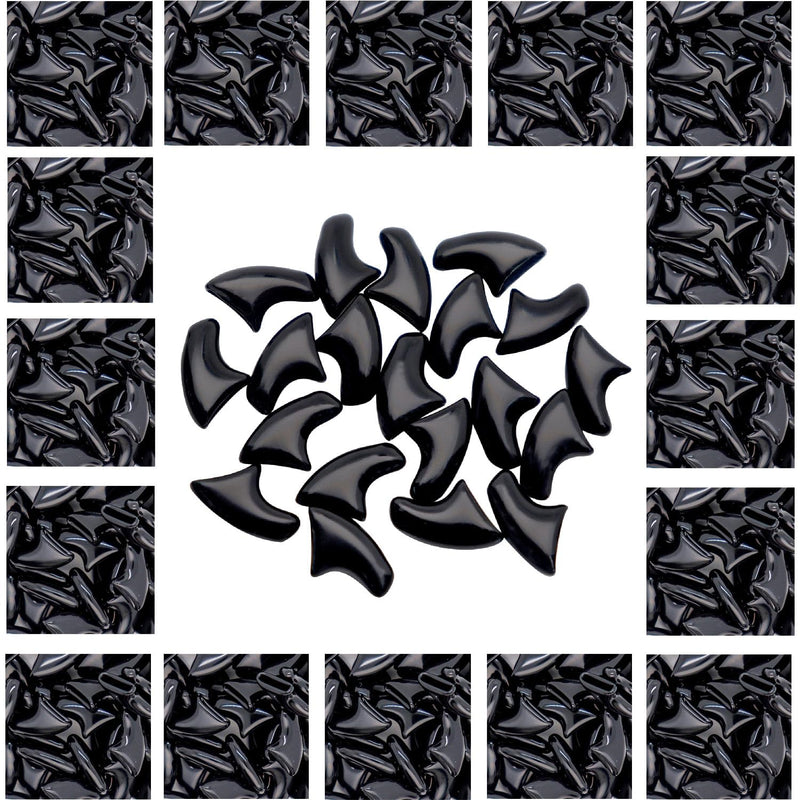 VICTHY 120pcs Cat Nail Caps | Cat Claw Caps | Cat Nail Covers with Adhesives and Applicators (Black M) - BeesActive Australia
