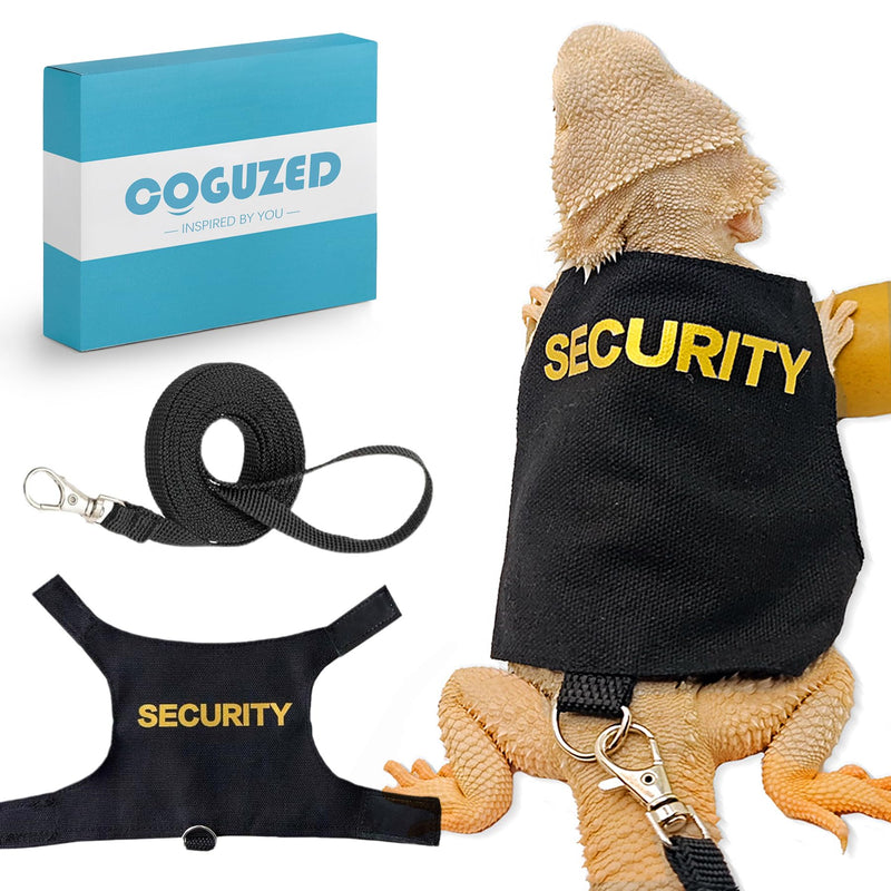 CoguZed Bearded Dragon Harness and Leash Set, Escape Proof Adjustable Lizard Leash and Reptile Harness for Walking, Cute Outfits for Bearded Dragon Costumes - BeesActive Australia