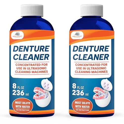 NORTHWEST ENTERPRISES Ultrasonic Denture Cleaner, Removes Stains, 16 oz 16 Ounce