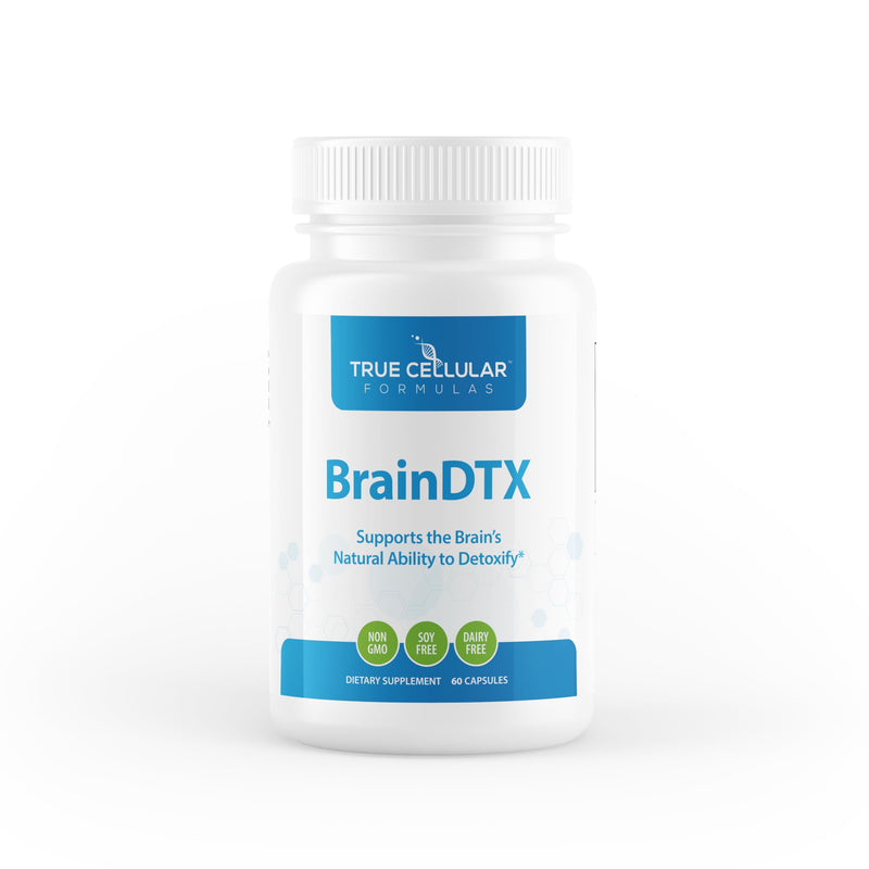True Cellular Formulas BrainDTX - Supports Cognitive Function, Focus & Mental Clarity - Promotes Clear Thinking & Memory - with Alpha Lipoic Acid & Biotin - Antioxidant Support - 60 Capsules
