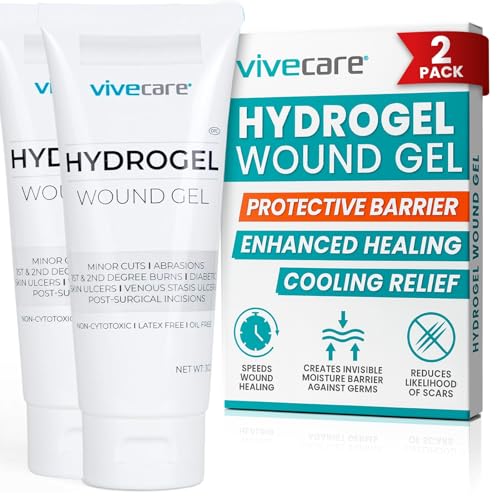 ViveCare Hydrogel Wound Dressing (3 Oz Tube) - First Aid Healing Gel 2