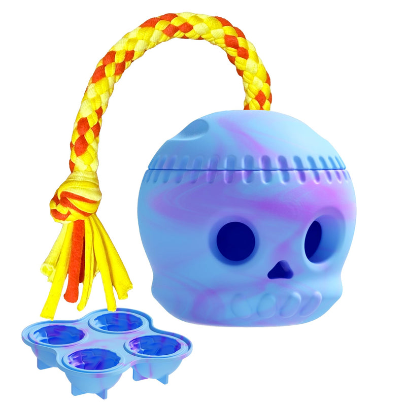Dog Toy with Rope and Mold to Frozen Treat, Natural Rubber, Safe and Indestructible Dog Chew Toy for Medium and Large Dog, Interactive Dog Toy Keeps Dog Busy, Easy to Clean Dog Licking Toy - BeesActive Australia