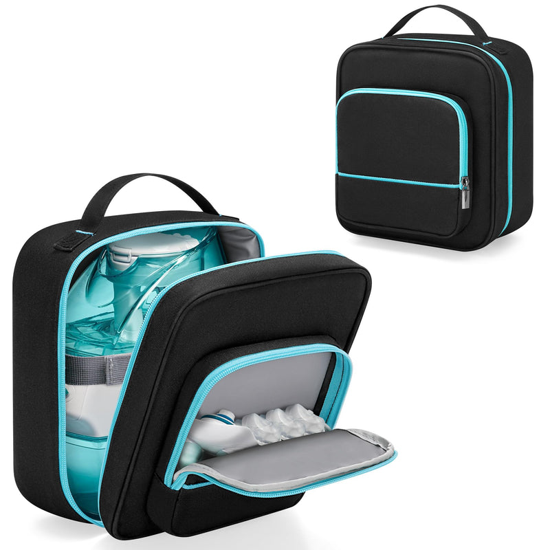 YARWO Nose Cleaner Travel Case Compatible with Navage Nasal Irrigation System, Portable Neti Pot Safety Storage Bag with Waterproof Lining for Nasal Care Kit, SaltPods and Sinus Rinse Device, Bag Only - BeesActive Australia