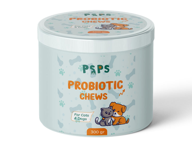 Dogs & Cats Probiotic Supplement with Bacillus Coagulans & Subtilis and Saccharomyces Boulardii – Supports Gut Health, Reduces Diarrhea, Bad Breath & Boosts Immunity - 0.66 lbs - BeesActive Australia
