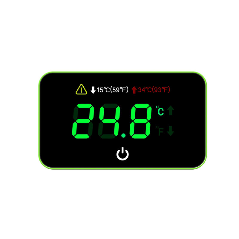 Aquarium Temperature Meter, LED Flashes When Beyond Normal Temperature Range, Reef Tank Thermometer, Terrarium Water Temperature Test - BeesActive Australia