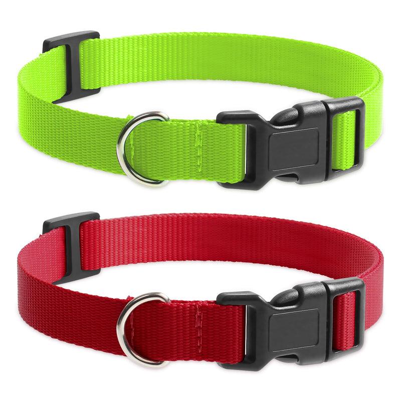 Replacement Collar for Shock Collar, Stylish & Comfortable Christmas Dog Collar 2 Pack, Compatible with PetSafe Bousnic Sportdog Garmin Replacement Strap for Small Medium Large Dog(Green & Red) - BeesActive Australia