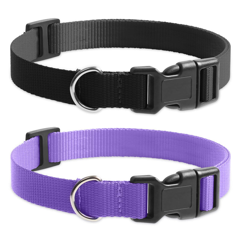Replacement Collar for Shock Collar, Stylish & Comfortable Christmas Dog Collar 2 Pack, Compatible with PetSafe Bousnic Sportdog Garmin Dogtra Shock Collar Replacement Strap (Purple & Black) - BeesActive Australia