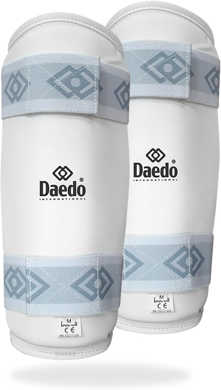 DAEDO Taekwondo Shin Guard - Lightweight & Comfortable with Two Elastic Straps for Secure Fit, Sizes XS-XL, Ideal for Taekwondo Competition & Training X-Small
