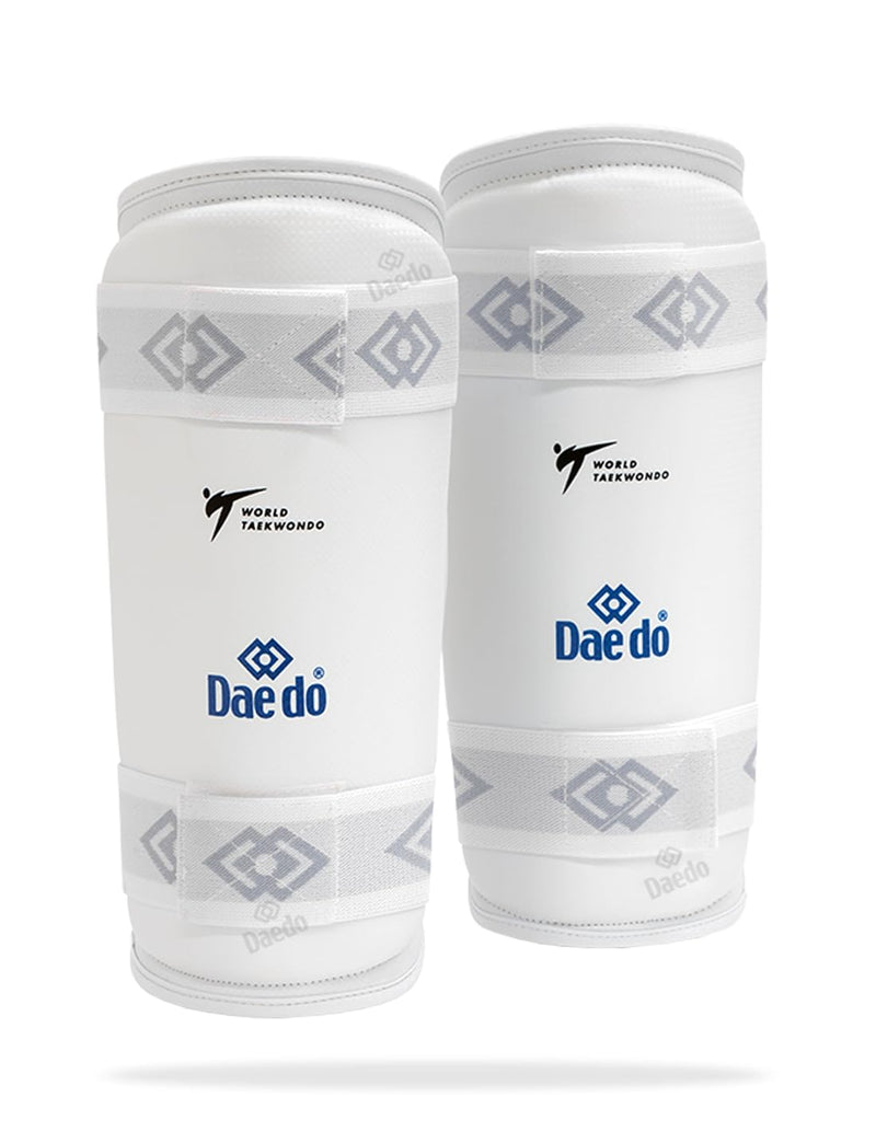 DAEDO WT Recognized Taekwondo Shin Guard, Officially Approved for International Competitions, Sizes S-XL, Lightweight and Durable Protection Large