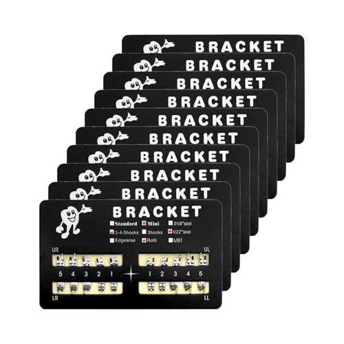 SEAVERRS 200pcs/Pack 022 Slot Bondable with Hook on 345 Teeth Model Mini Roth Brackets Roth,10 pieces per pack 20 pieces per pack. 10 pcs