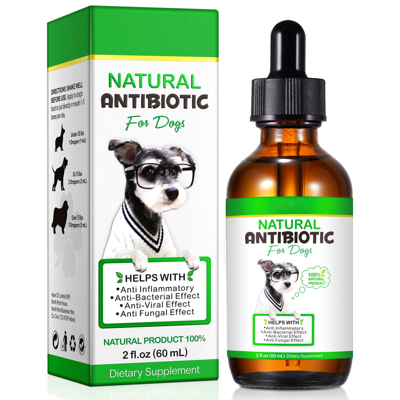 Dog Antibiotics, Antibiotics for Dogs, Natural Dog Antibiotics, Dog Antibiotics Multivitamin, Dog Herbal Supplements 60ml 1PCS - PawsPlanet Australia