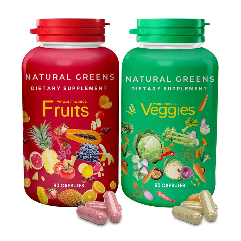 Fruits and Veggies Whole Produce Dietary Supplement | 90 Fruit, 90 Veggies