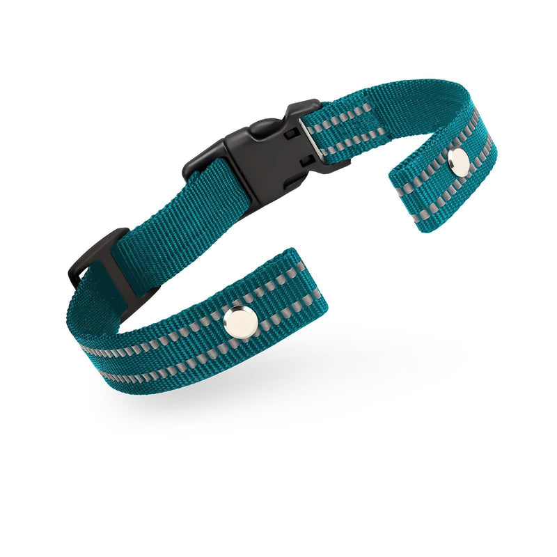 Collar Replacement Strap, Reflective Replacement Nylon Collar Strap Dog GPS Training Bark Receiver Collars, Durable Adjustable E Collar Straps for Small Medium Large Dogs, Green - BeesActive Australia