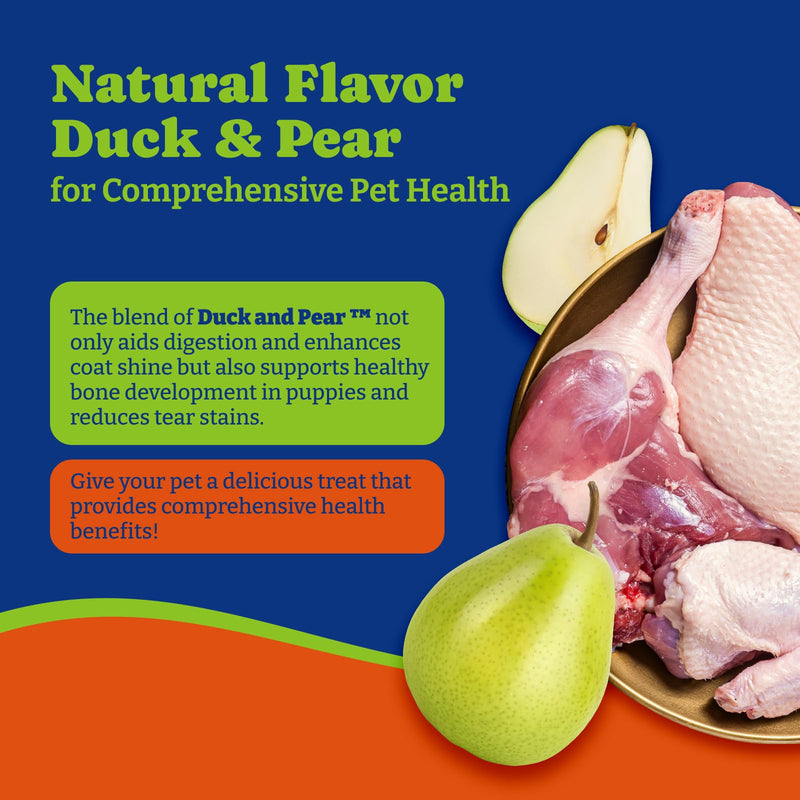 Flea and Tick Prevention for Dogs Chewable - 170 Soft Chews, Duck & Pear Flavor - Dog Flea and Tick Treatment Chewable, Natural Defense- Dog Immune Support Supplement - BeesActive Australia