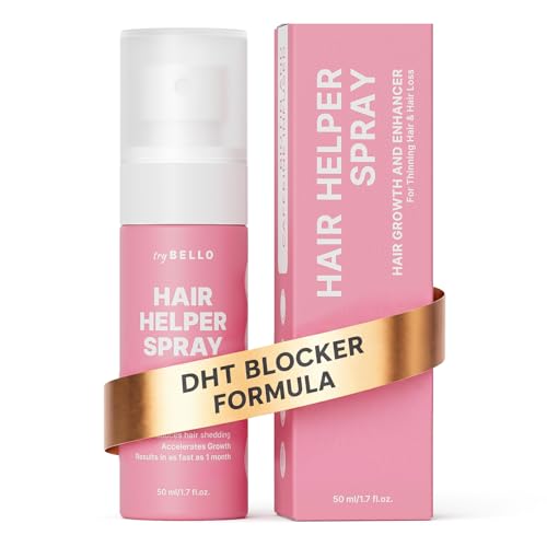 Trybello Hair Helper Spray | DHT Blocker Hair Growth Serum with Biotin 1.7 Count (Pack of 1) Transparent