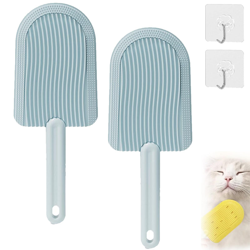 Cat Tongue Comb, 2024 New Cat Tongue Brush, Cat Grooming Brush for Indoor, Cats Shedding Cat Brush for Long Haired Cats, Easily Removes Fur for Cat or Dog (Blue) Blue - BeesActive Australia