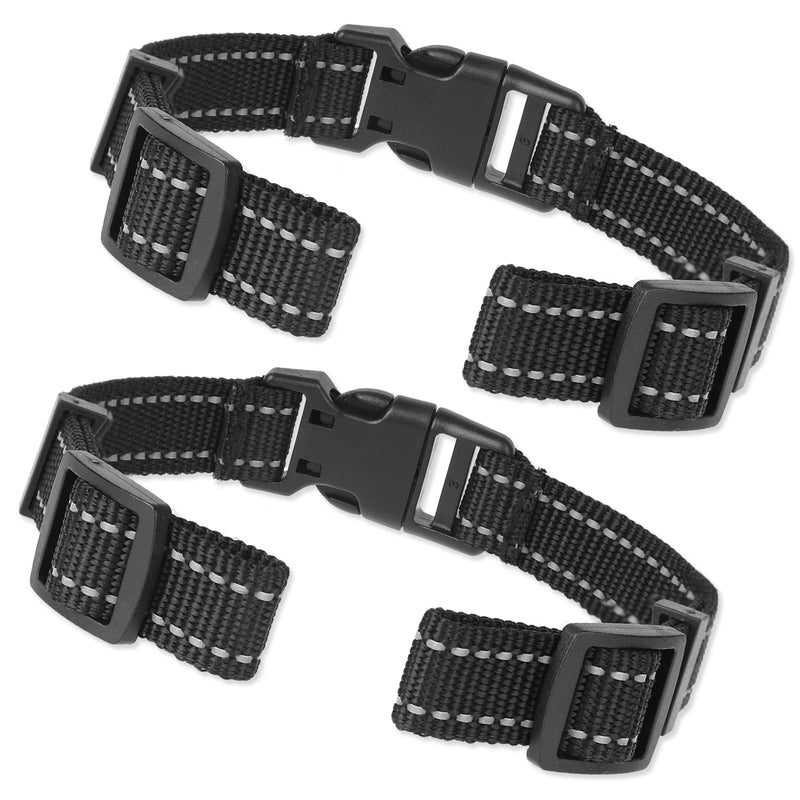 2 Pack Collar Strap Reflective Heavy Duty Replacement Collar for Electronic Fence Training Barking Collar GPS Tracker, Collar Replacement Strap for Most Dog Training Collar Receivers - BeesActive Australia