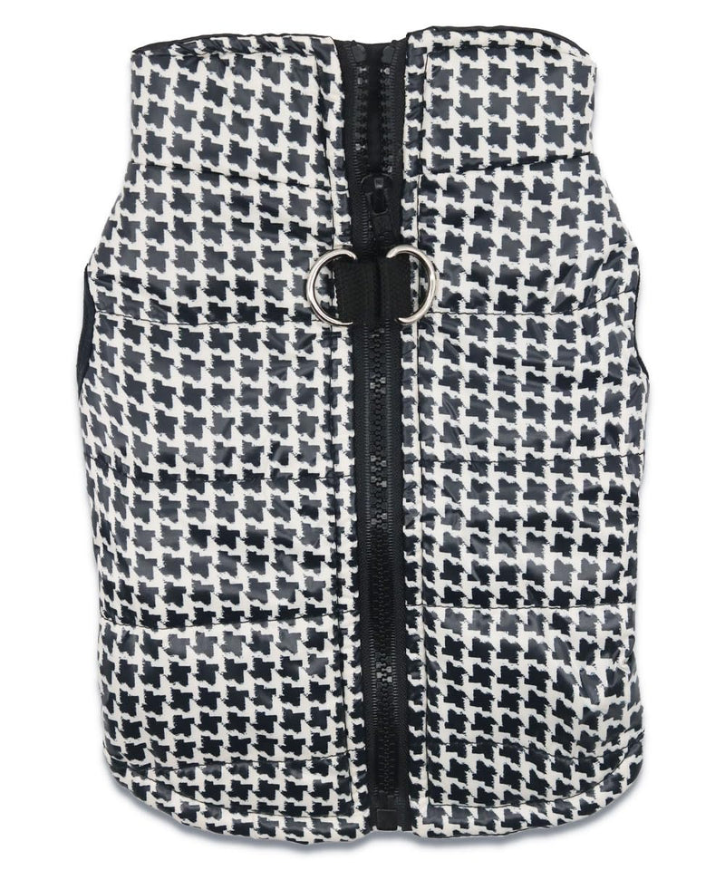 Winter Dog Coats Warm Houndstooth Small Dog Jacket Pet Dog Jackets Puppy Cold Weather Coat Pet Clothes for Small Dogs, Small - BeesActive Australia