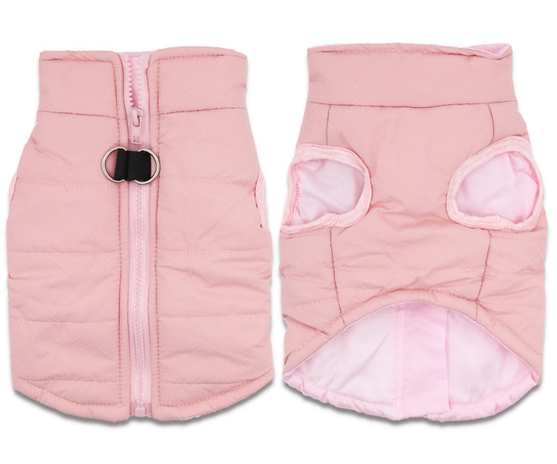 Small Dog Coats Warm Winter Dog Jacket Pet Dog Jackets Puppy Cold Weather Coat Pet Clothes for Small Dogs, Pink, Small - BeesActive Australia