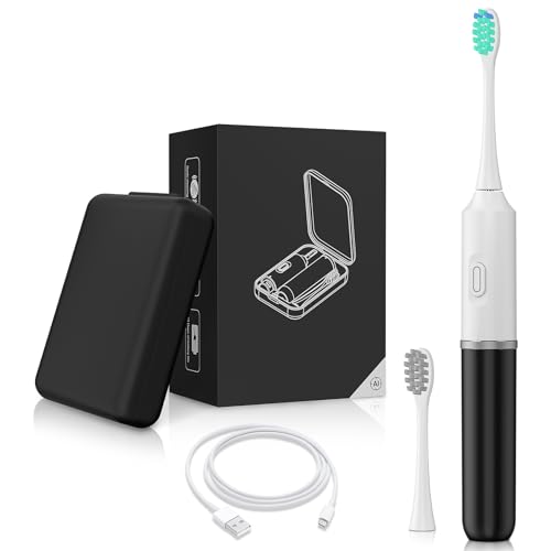 Phisco Sonicare Electric Toothbrush for Adults: 2 Brush Head&Travel Case