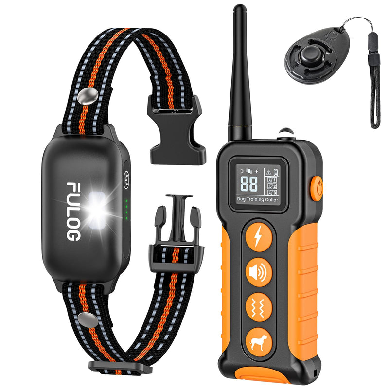 Dog Shock Collar with Remote and Led, 3300FT Dog Training Collar for 8-130Lbs Small Medium Large Dogs, IPX7 Waterproof Electric Collar with Beep, Vibration & Safe Shock, E-Collar for Dogs Training - BeesActive Australia