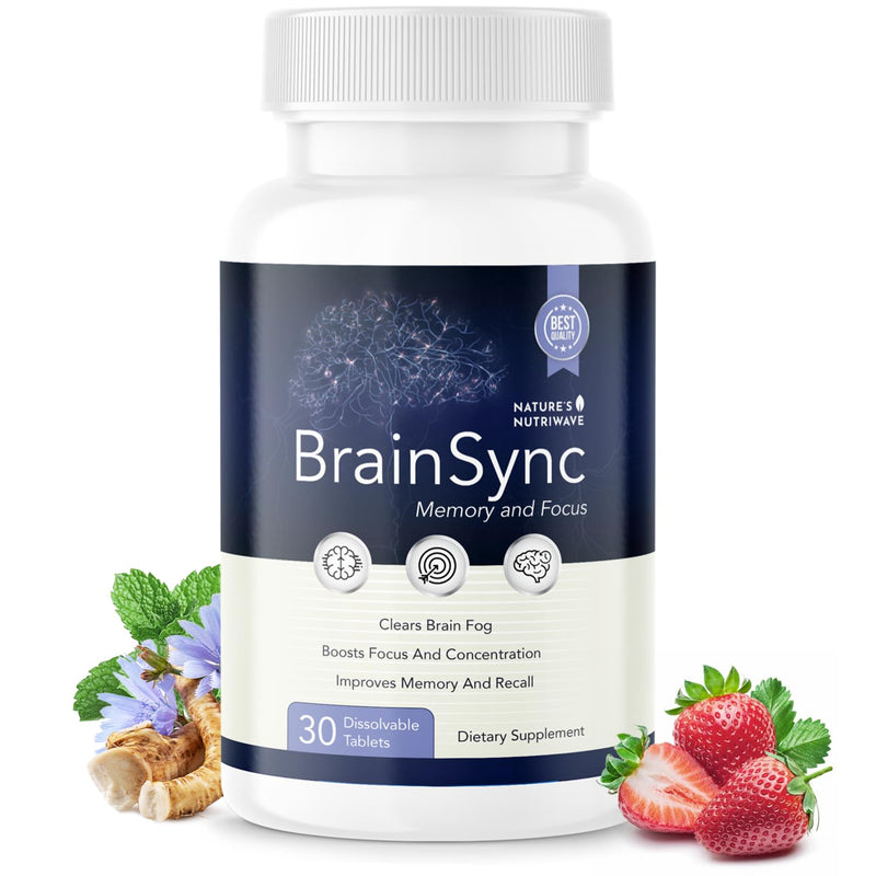 BrainSync – Probiotic Tablets, 3.6 Billion CFU – 30 Ct, 1 Month Supply | Probiotic tablets, 3.6 billion CFU | Easy-to-swallow daily tablet 30 Count (Pack of 1)