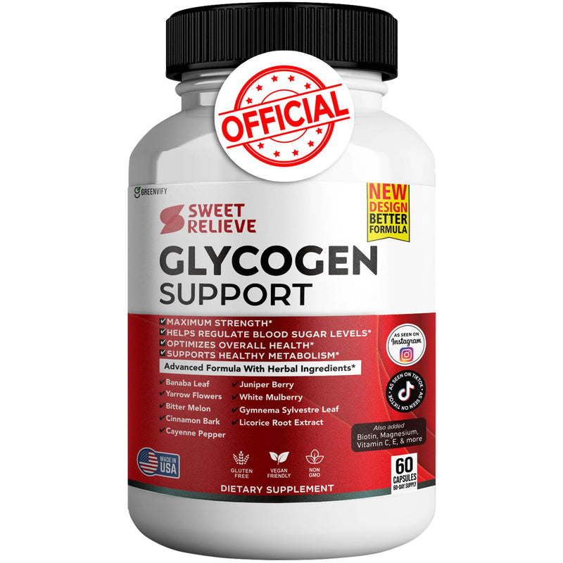 Sweet Relieve Glyco Optimizer, Advanced Glycogen Support and Blood Vessel Cleanse, 60 Capsules 1