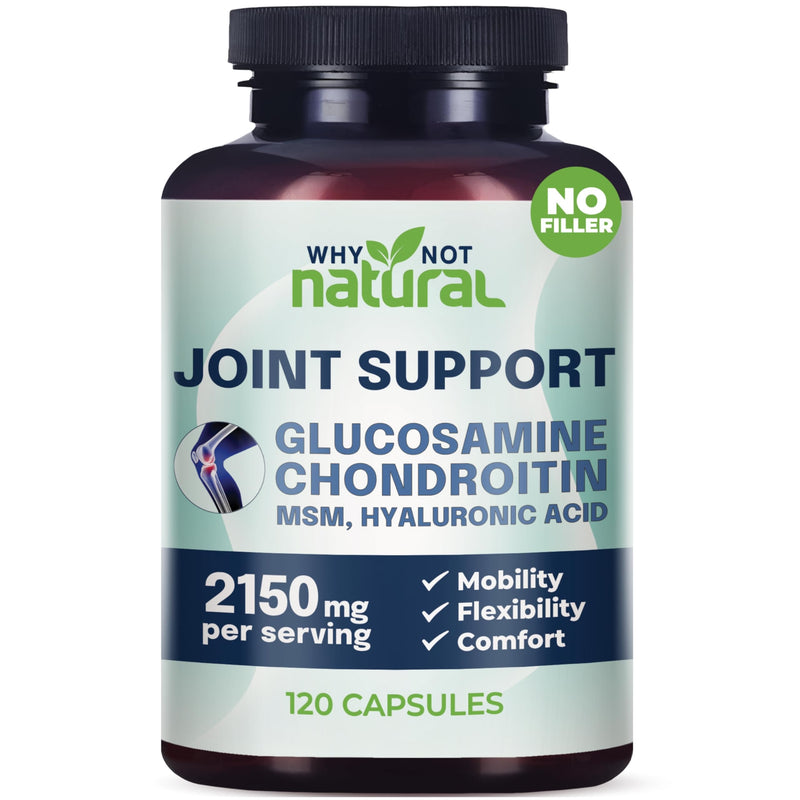 Why Not Natural Glucosamine Chondroitin, MSM, Joint Support Supplements - Knee Pain Joints Health Suppplement - BeesActive Australia