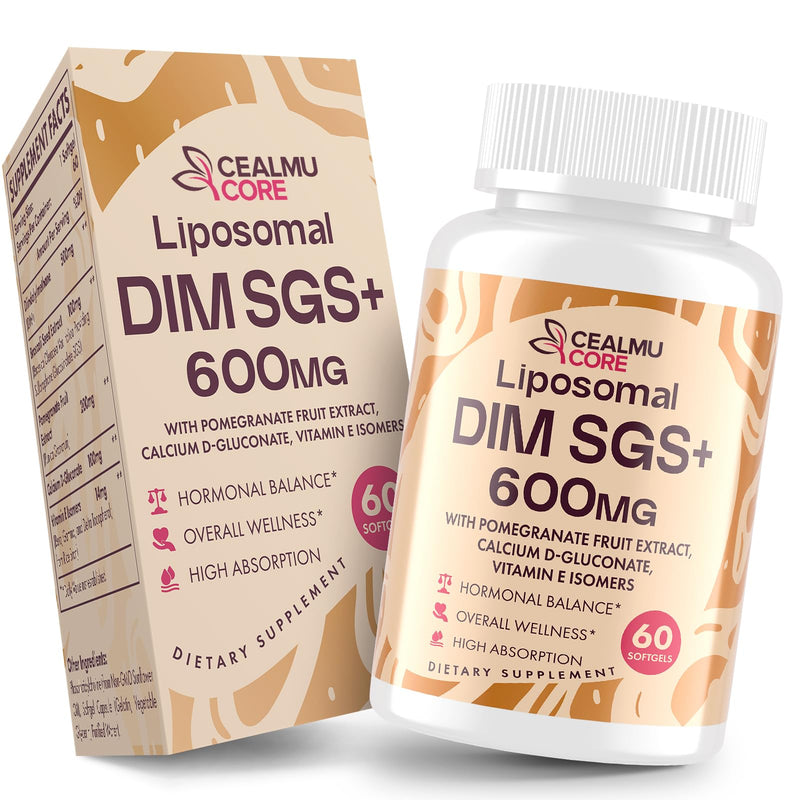 Liposomal DIM SGS Supplement 1 Pack- Estrogen Supplements | Contains Sulforaphane Glucosinolate, Vitamin E, Pomegranate Fruit,Support Detox and Antioxidant,for Women & Men 60 Count (Pack of 1)