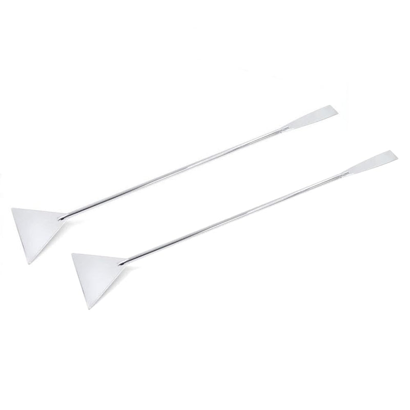 lasenersm 2 Pieces Fish Tank Spatula Stainless Steel Aquarium Spatula Fish Tank Scraper Aquarium Scraper Aquarium Sand Scraper Aquarium Substrate Spatula, Silver - BeesActive Australia